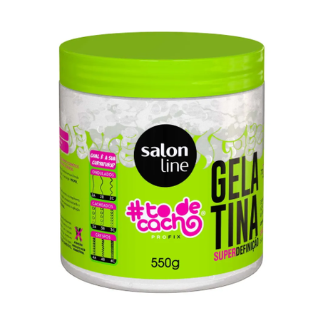 Gelatina Para Cachos Salon Line Não Sai Da Minha Cabeça! Todecacho Pote 550G