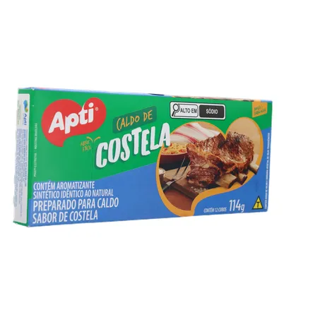 CALDO DE COSTELA EM CUBO APTI CAIXA 114G 360-32