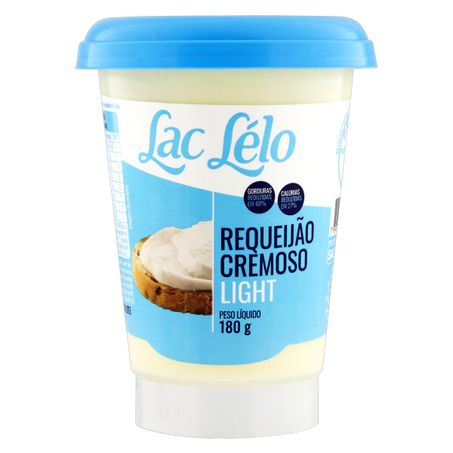 Requeijão cremoso light lac lélo