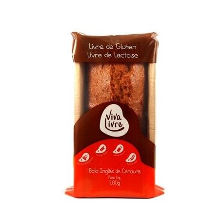 Bolo Ingles Viva Livre Cenoura Sem Glúten