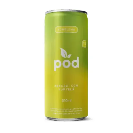 KOMBUCHA ABACAXI E HORTELA 310ML - POD