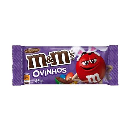 CONFEITO M&M' OVINHOS CHOCOLATE AO LEITE 45G