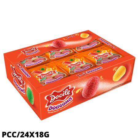 Bala goma docile pcc/24x18g mini sino frutas sortido