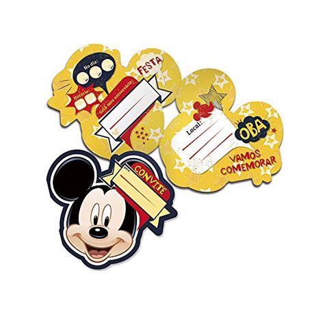 CONVITE REGINA COM 8UN MICKEY GRANDE