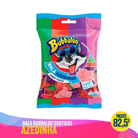BALA BUBBALOO AZEDINHA MIX 82,5G