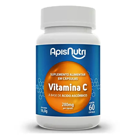 SUPLEMENTO DE VITAMINA C 280MG 60 CAPS - APISNUTRI