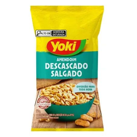 Amendoim Yoki 50g Descascado Salgado