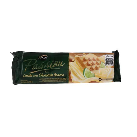 Biscoito Wafer Passion Limão Chocolate Branco 80G 360-35