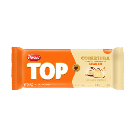 Harald-cobertura top branco gotas 1.01kg