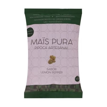 PIPOCA MAIS PURA 50G LEMON PEPPER 