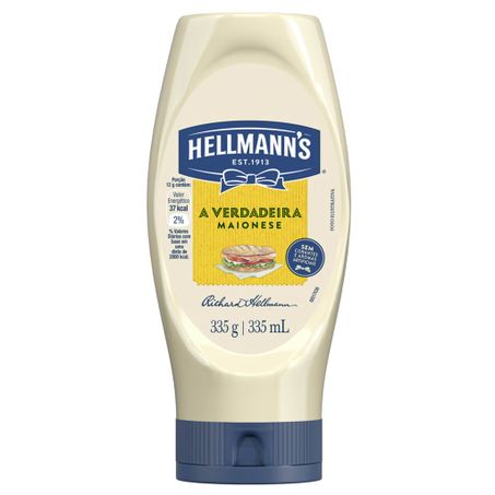 MAIONESE HELLMANNS SQUEEZE TRADICIO 335G