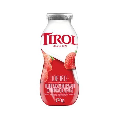 IOGURTE TIROL 170G MORANGO 