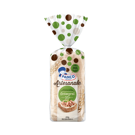 Pão Panco Artesanale Integral 350g