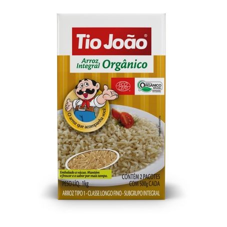 ARROZ TIO JOÃO 1KG INTEGRAL ORGÂNICO