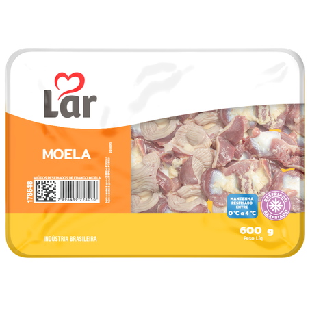 Moela Resfriada Lar Bandeja 600g