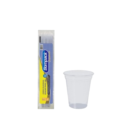 COPOS PLASTICOS TRANSPARENTE BOMPACK 180 ML       