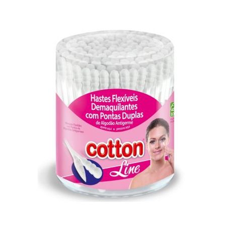 Hastes Flexíveis Cotton Line Demaquilante C/150