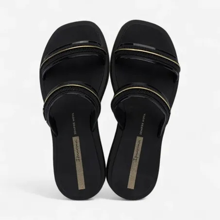 Sandalia Ipanema Glow Slide Preto 27400