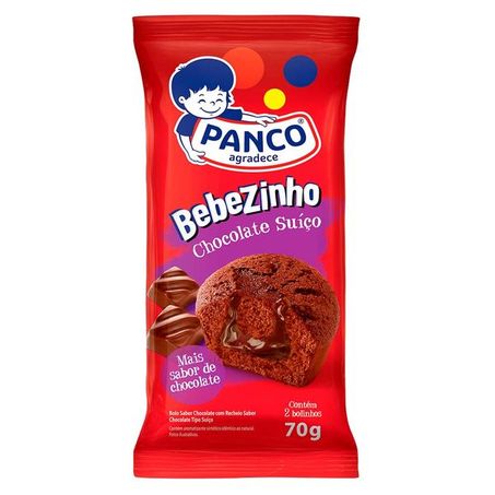 BOLO PANCO BEBEZINHO RECHEIO DE CHOCOLATE SUÍÇO 70G