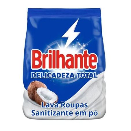 Lava-roupas Pó Roupas Brancas E Coloridas Brilhante Delicadeza Total Pacote 800G
