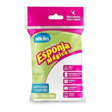 ESPONJA MÁGICA ALKLIN 110MM X 70MM X 30MM