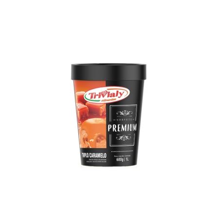 Sorvete Trivialy premium caramelo 1l