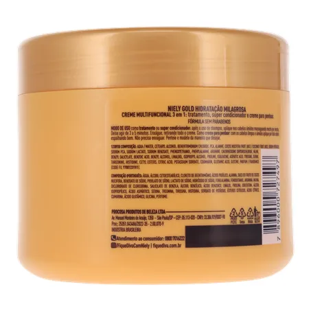 Creme de Tratamento Niely Gold Água de Coco 430g 360-16