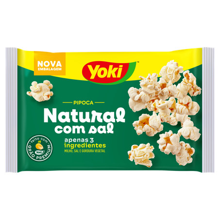 Pipoca Yoki para Micro-Ondas Sabor Natural Com Sal 100g