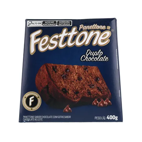Panettone festtone duplo chocolate 400g 360-0