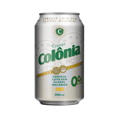 Cerveja Colônia Malzbier Zero Álcool Lata 350ml 
 