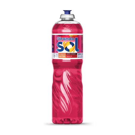 Detergente Girando Sol Maçã Frasco 500Ml