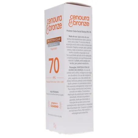 Protetor solar facial cenoura e bronze fps 70 50g 360-6