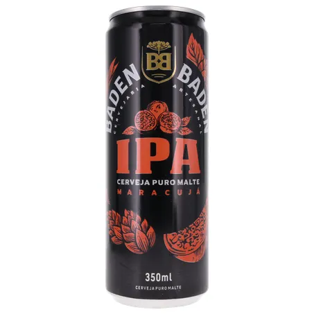 Cerveja IPA Baden Baden Puro Malte Maracujá Lata 350ml 360-0