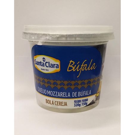 Queijo santa clara mozzarela bufala bola cereja 150g