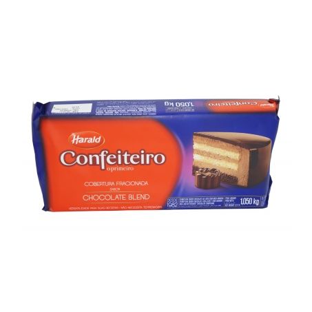 Cobertura Chocolate Harald Blend Fracionado Embalagem 1,050kg 1KG