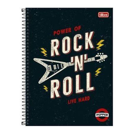 Caderno capa dura pepper masc 256fls