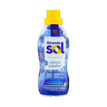 Amaciante concentrado girando sol doces sonhos 500ml