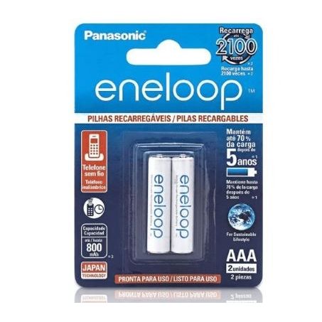 Pilha recarr. nlup panasonic aaa c/2