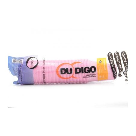 Copo du digo desc rosa 200ml c/50 un