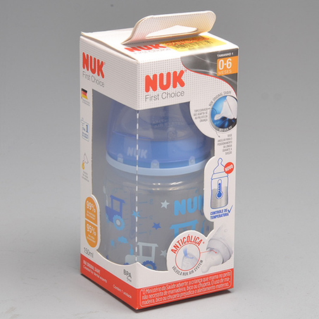Mam Nuk Controle Temperatura 150ml Fase 1 7069 - Azul