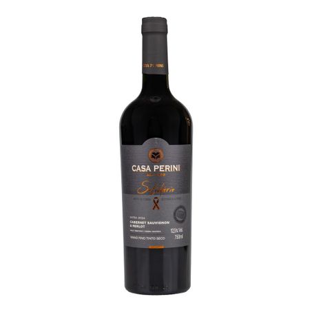 VINHO TINTO SECO CABERNET SAUVIGNON E MERLOT SOLIDARIO 750ML CASA PERINI