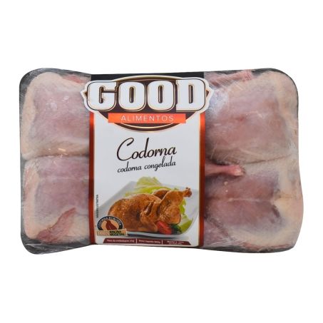 CODORNA INTEIRA BANDEJA 820G GOOD AVES