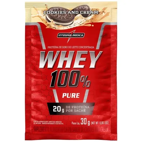 Whey 100% Cookies Sachê Integral Médica 30g 360-1