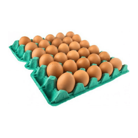 Ovos vermelhos bandeja três palmeiras c/30 un