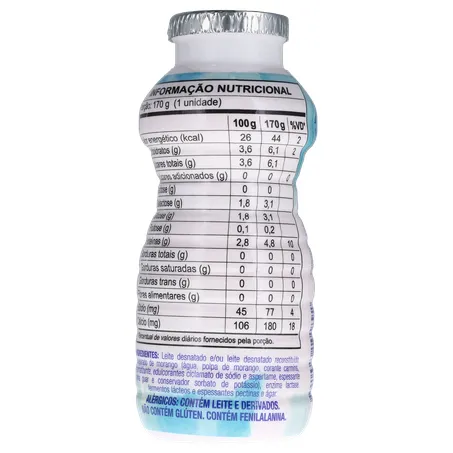 BEBIDA PENSE ZERO MORANGO BATAVO 170G 360-20