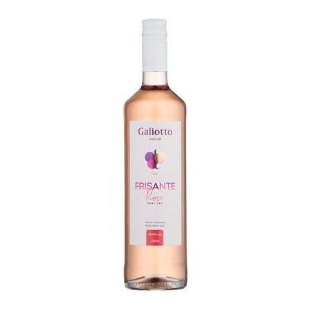 BEB. VINHO GALIOTTO ROSE FRISANTE DEMI-SEC 750ML