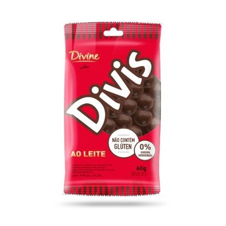 DIVINE DIVIS CHOC AO LEITE 60G