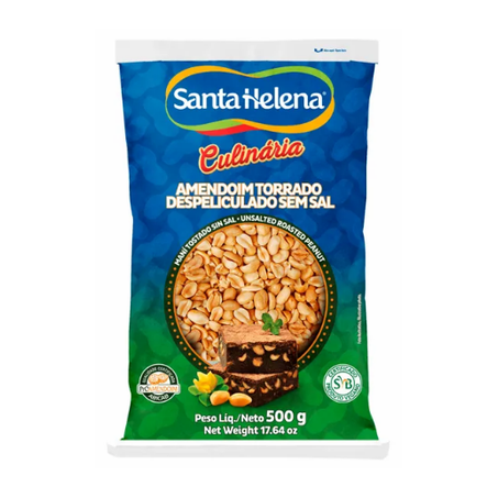 AMENDOIM SANTA HELENA 500G TORRADO S/SAL