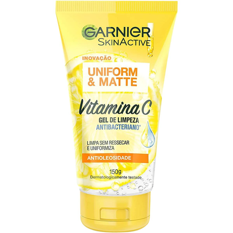 Gel de Limpeza Garnier 150g - SkinActive - Antibacteriano - Vitamina C