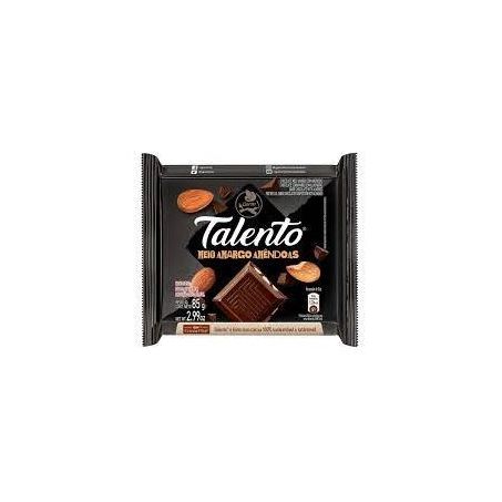 CHOCOLATE TALENTO MEIO AMARGO AMENDOAS 85G (081135)